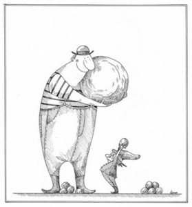Szűcs Édua karikatúrója