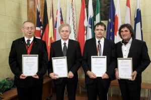 Szűcs Krisztián, Hegyeshalmi László, Dr. Vonderviszt Ferenc és Kalló Zoltán