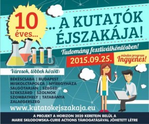 10 éves a Kutatók éjszakája