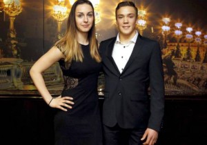 Szabina és Bálint a díjátadón