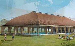 Az új tanuszoda látványterve