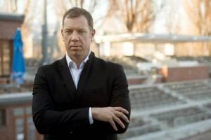 Marcz Tamás az uszodában