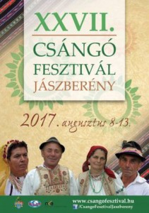 XXVII. Csángó Fesztivál Jászberény, 2017. augusztus 8-13.