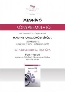 Magyar forgatókönyvírók I.