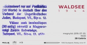WALDSEE 1944 meghívó